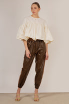 Ivory button back cropped blouse_1