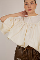 Ivory button back cropped blouse_3