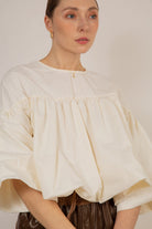 Ivory button back cropped blouse_6