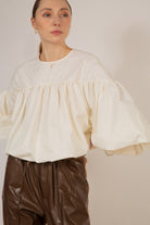 Ivory button back cropped blouse_2