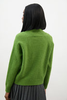 Apple green zip front jumper_2