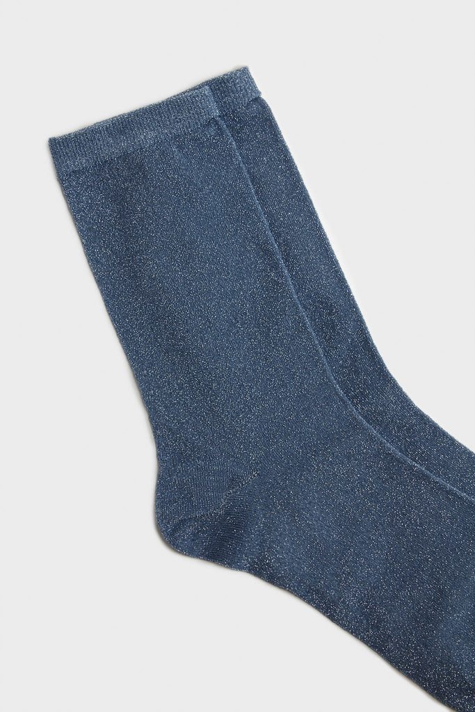 Aqua blue smooth glitter socks_3