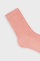 Baby pink classic ribbed socks_2