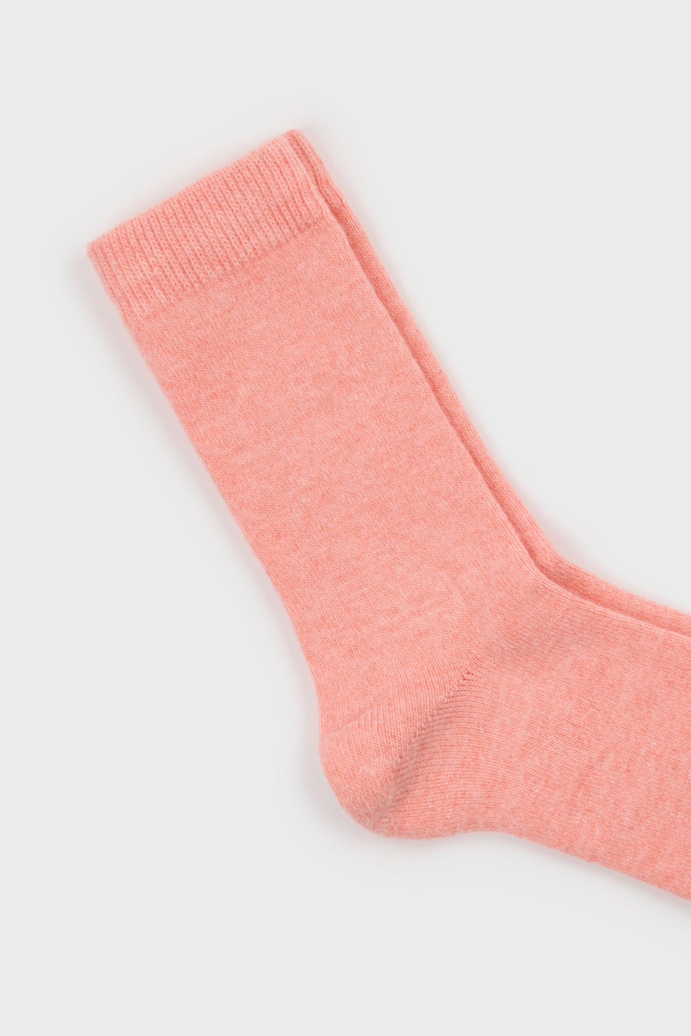 Baby pink smooth cashmere wool blend socks_2