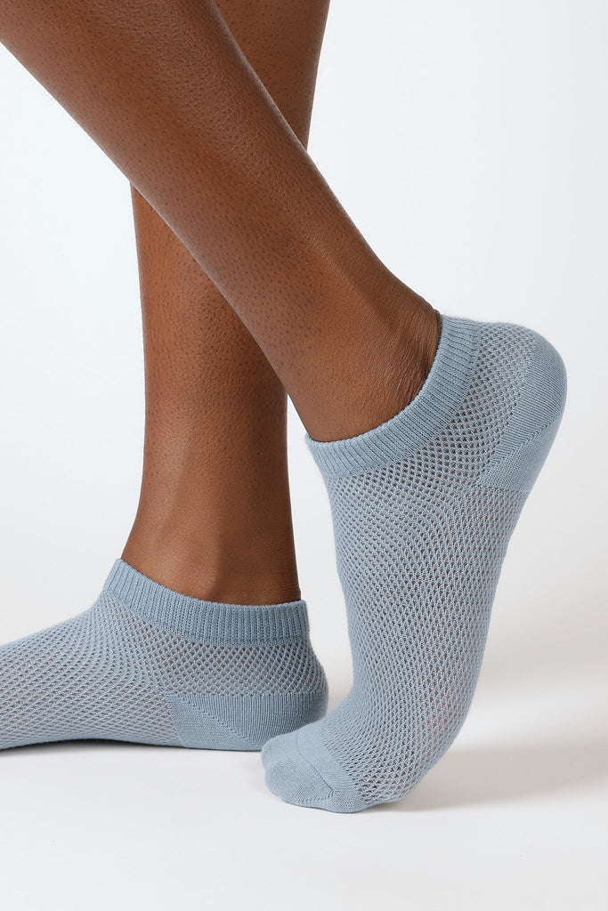 Baby blue mesh ankle socks_1