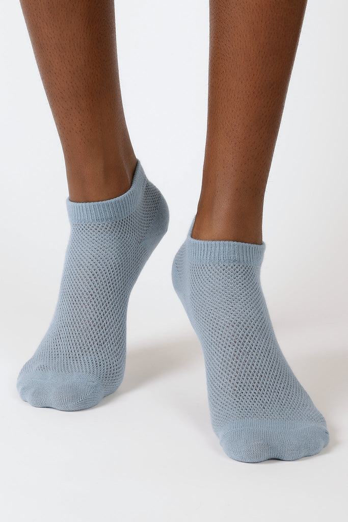 Baby blue mesh ankle socks_4