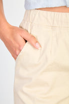 Beige relaxed drawstring shorts_3