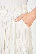 Beige and black pinstripe skirt_4