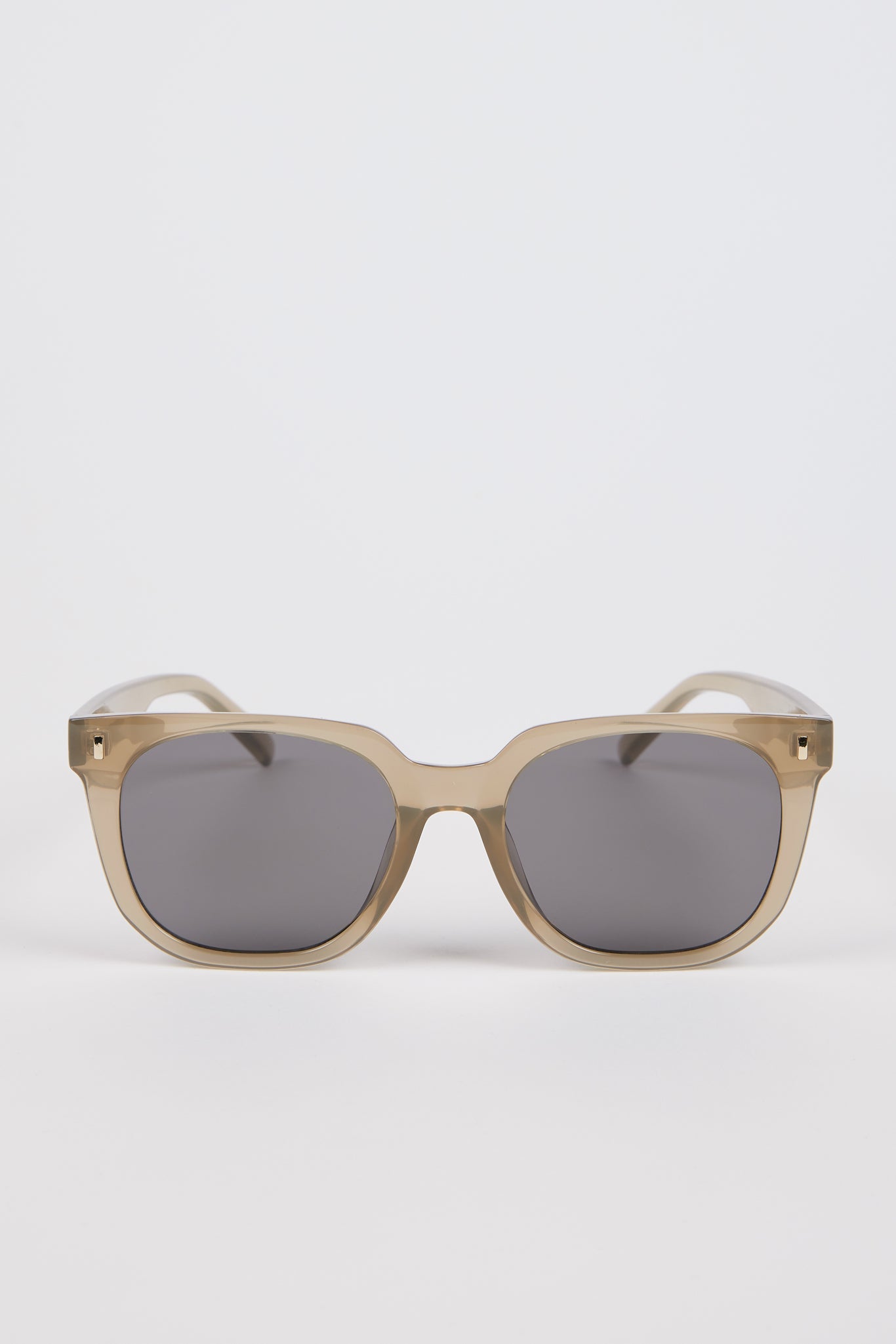 Beige large frame sunglasses_1