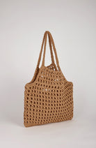 Beige woven hobo bag_2