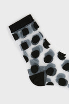 Black and white sheer polka dot socks_2