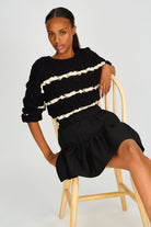 Black tiered mini skort_5