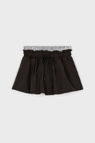 Black and white striped shirting skort_5