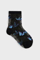 Black bold butterfly sheer socks_1