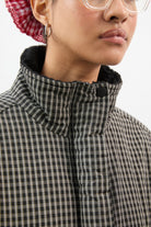 Black checked reversible teddy fleece jacket_4