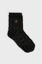 Cherry lace ribbon socks - Set of 2_3