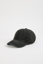 Black denim baseball cap_5