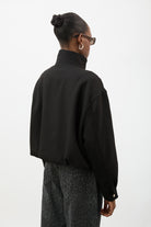 Black funnel collar jacket_3