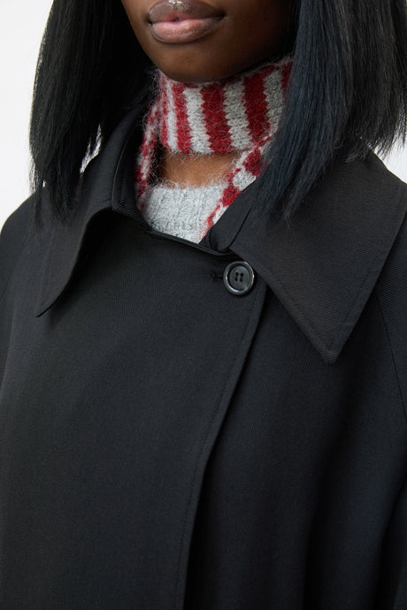 Black long belted trench coat_4
