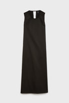 Black looped tie back dress_7