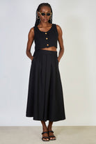 Black pleated skirt_4