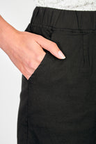 Black relaxed drawstring shorts_3
