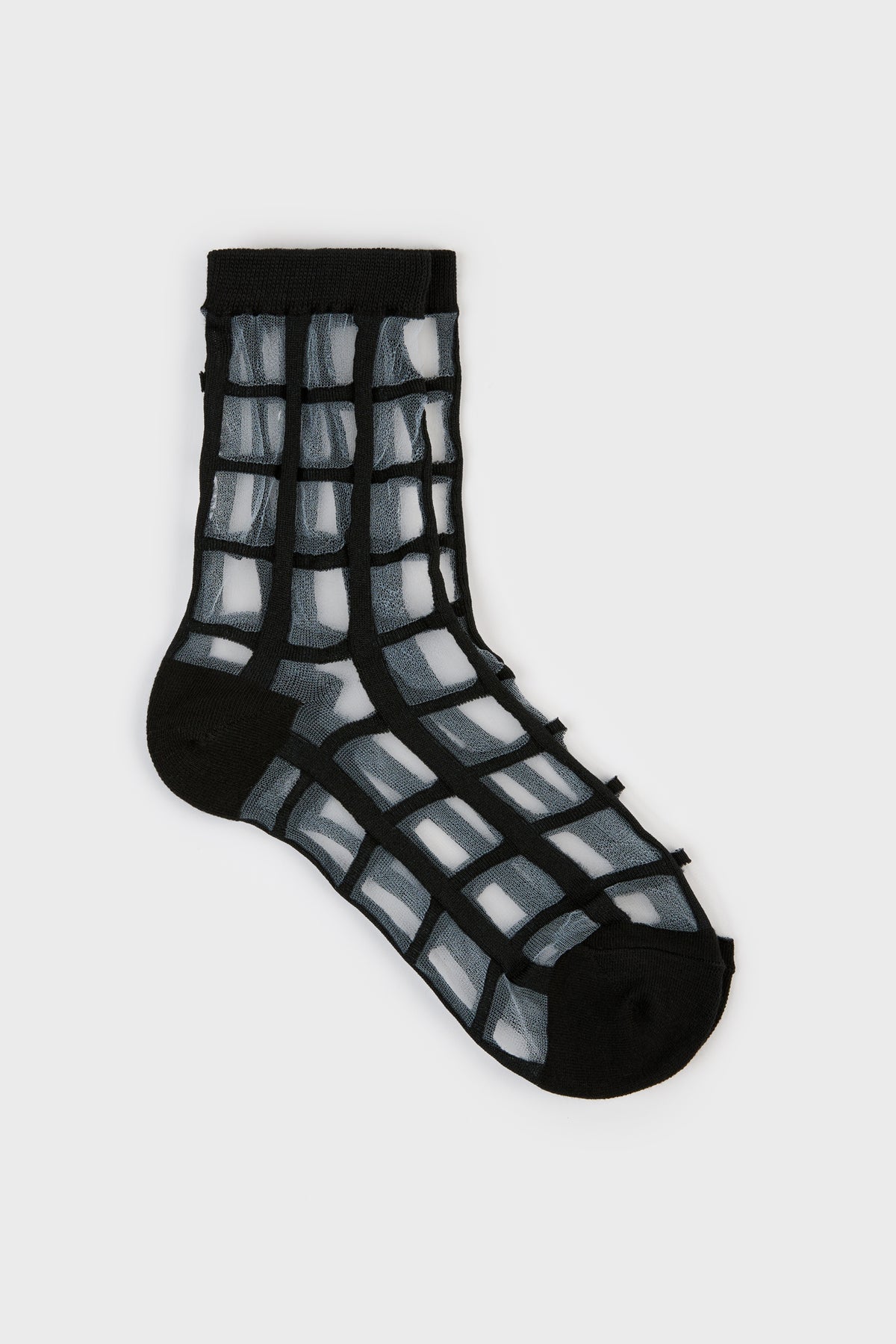 sheer grid socks