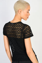 Black sheer lace tee_2
