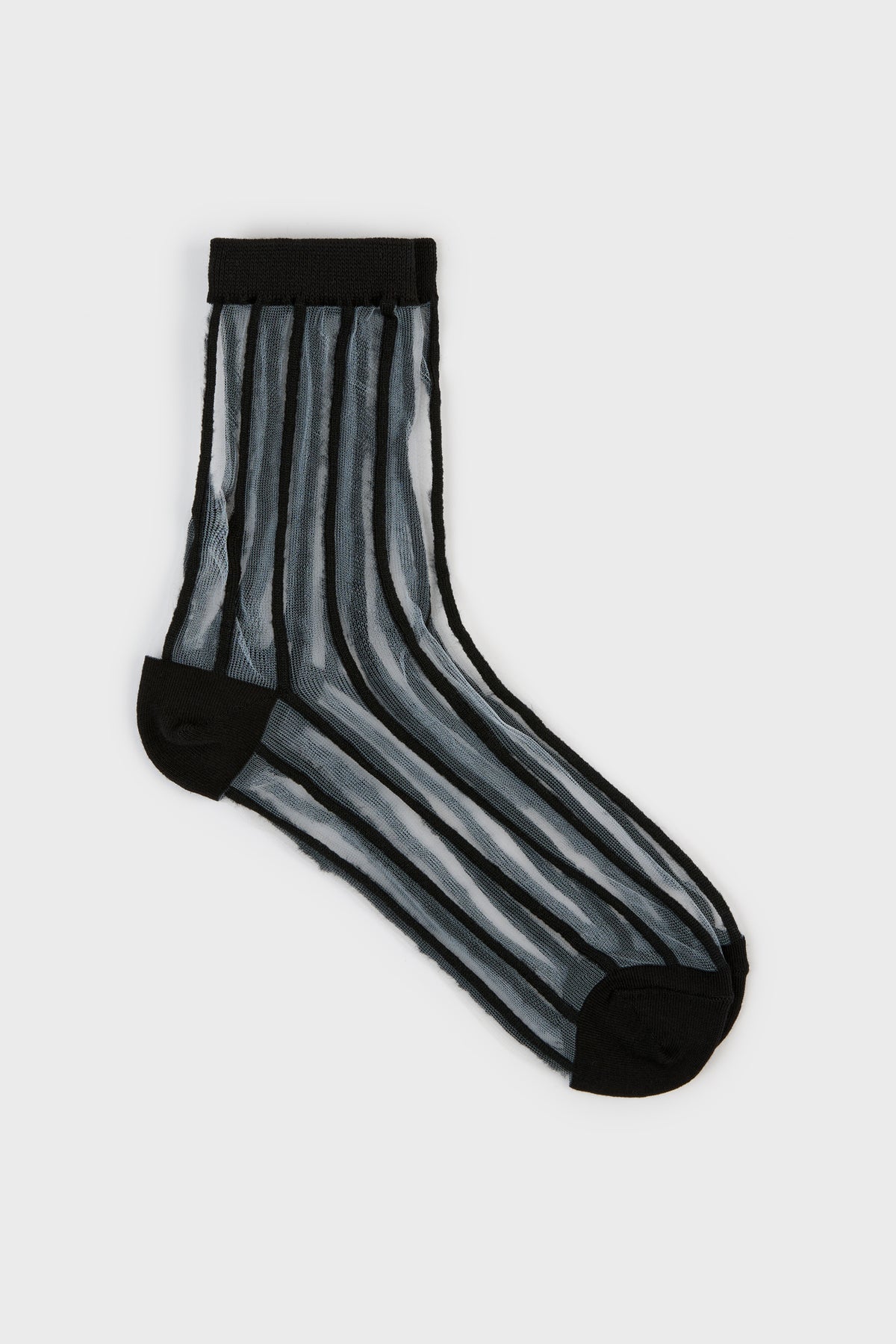sheer referee stripe socks