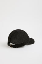 Black straw weave baseball hat_3