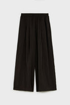 Black wide leg floaty trousers_1