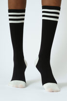 Black and white varsity striped socks_2