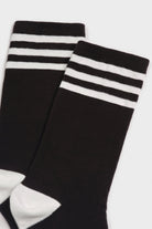 Black and white varsity striped socks_4