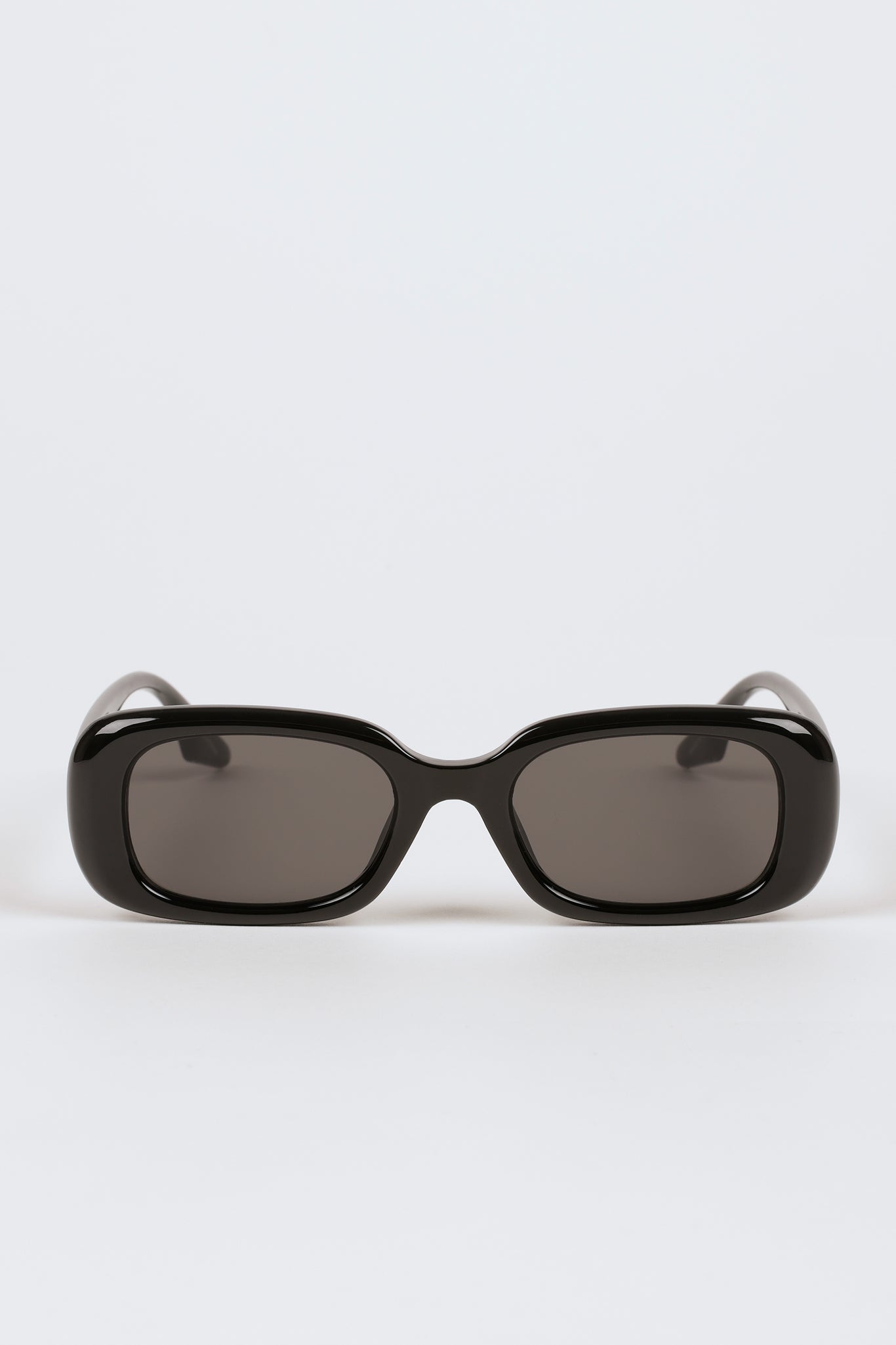 Black thick rectangular sunglasses