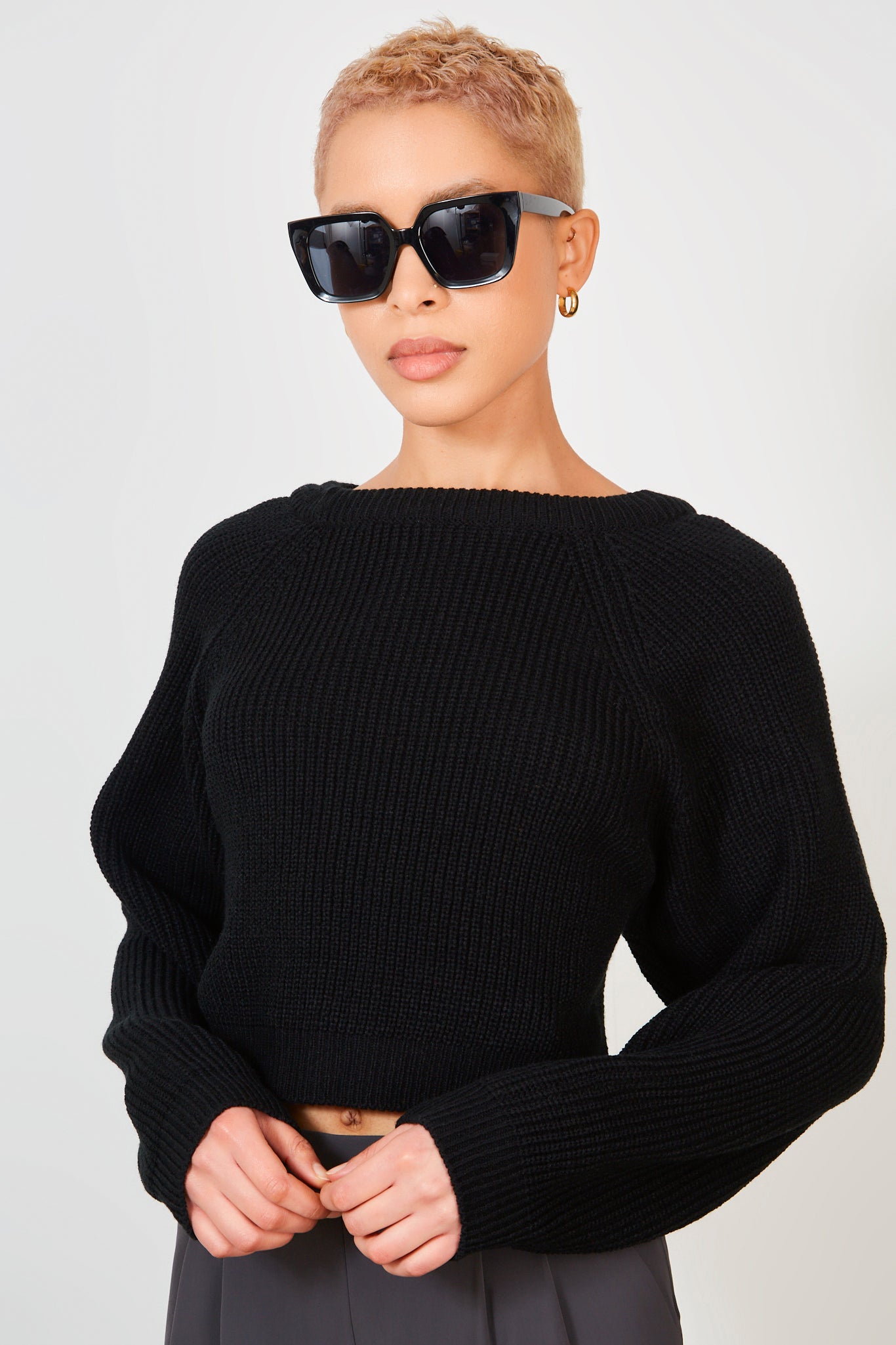 Black open tie back jumper_2