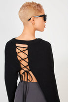 Black open tie back jumper_1