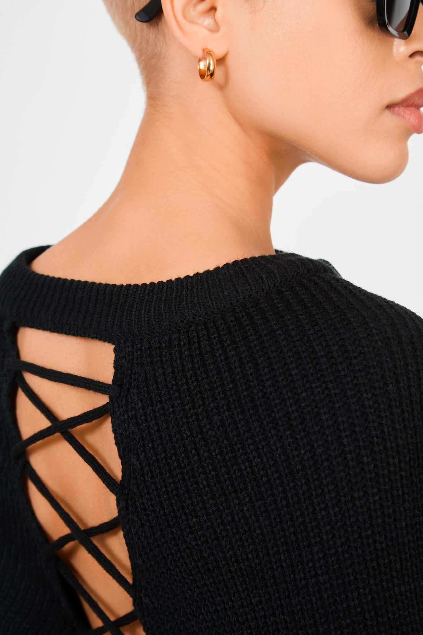 Black open tie back jumper_3