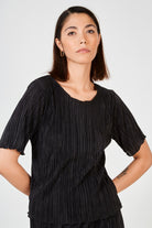 Black ribbed tee_1