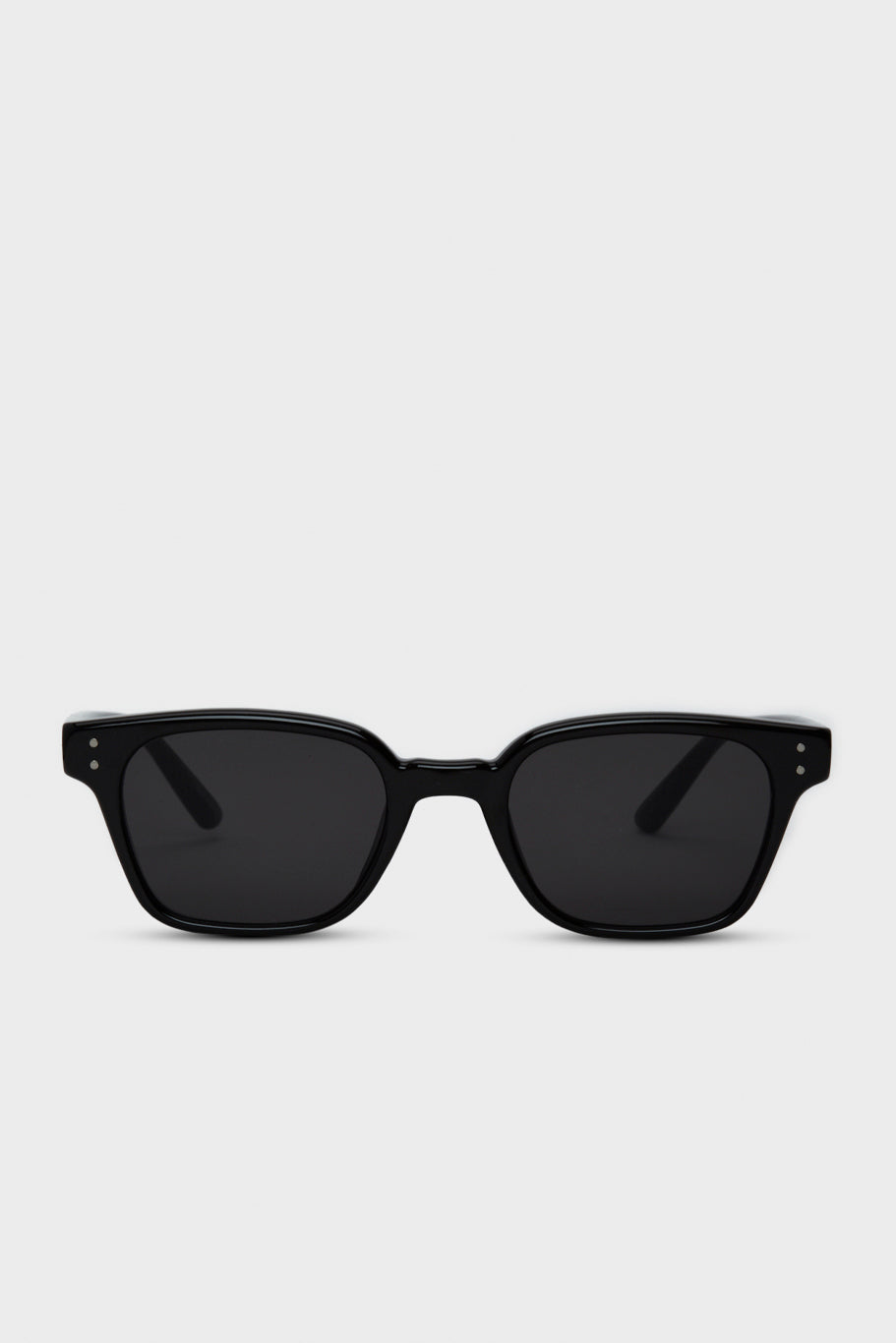Black shaped frame black lens sunglasses_1