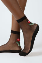 Black sheer tulip socks_1