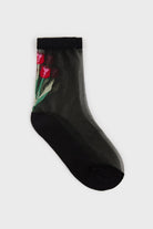 Black sheer tulip socks_2