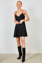 Black slip mini dress_2
