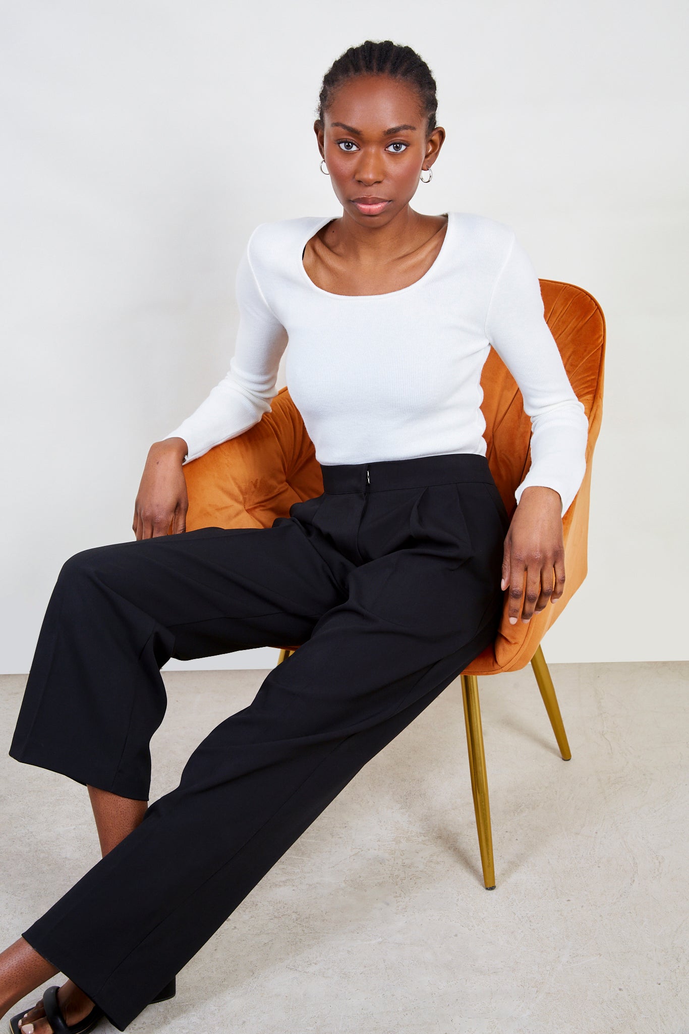 Black smart suit trousers_5