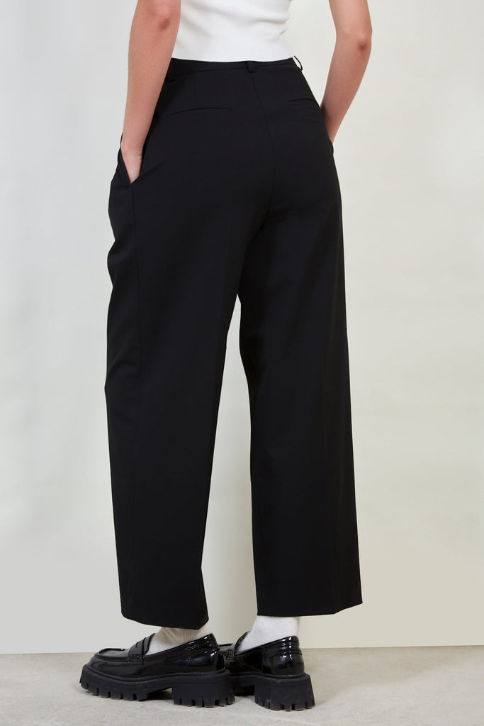 Black tailored suit trousers_3