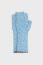 Blue and contrast grey trim long gloves_1