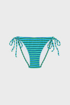 Blue and green multistripe terrycloth bikini and skirt set_3