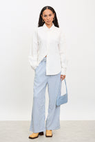 Blue and white striped trousers_4