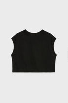Blue denim and black jersey tank_2