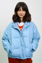 Blue grey duck down puffer jacket_2