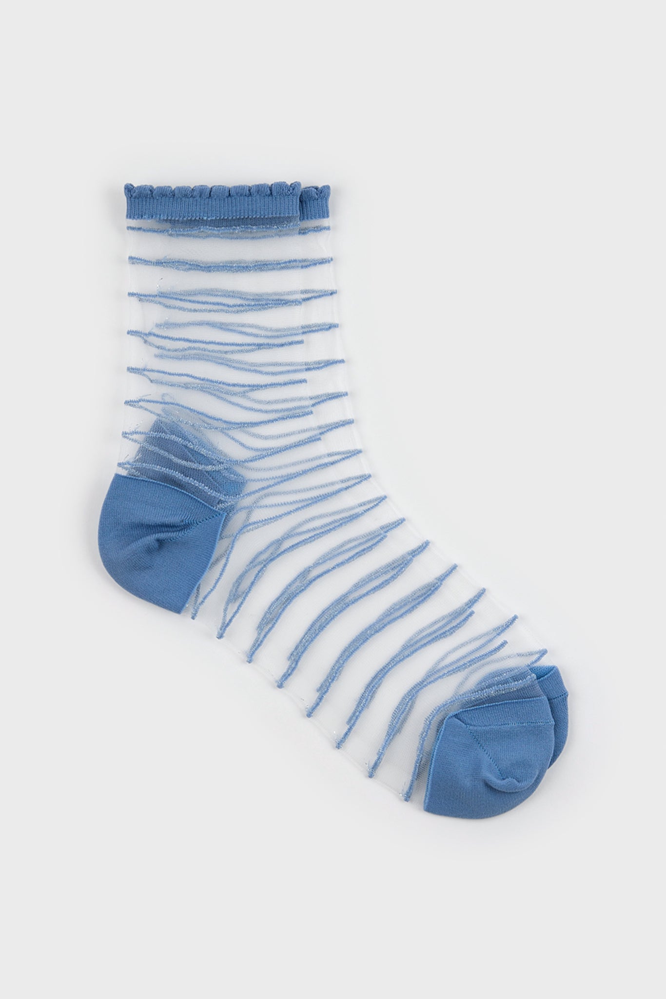Sheer horizontal stripe sock - Set of 5